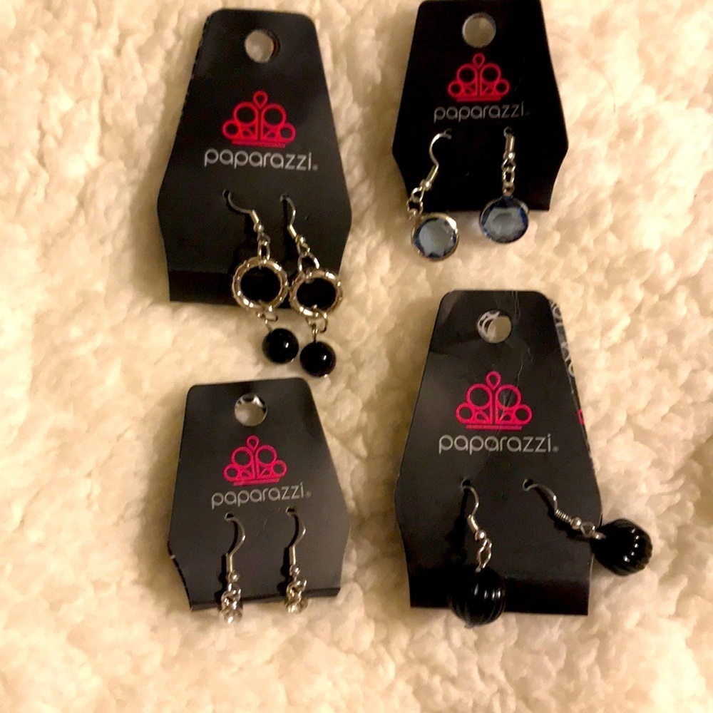 New Four pair of Paparazzi earrings